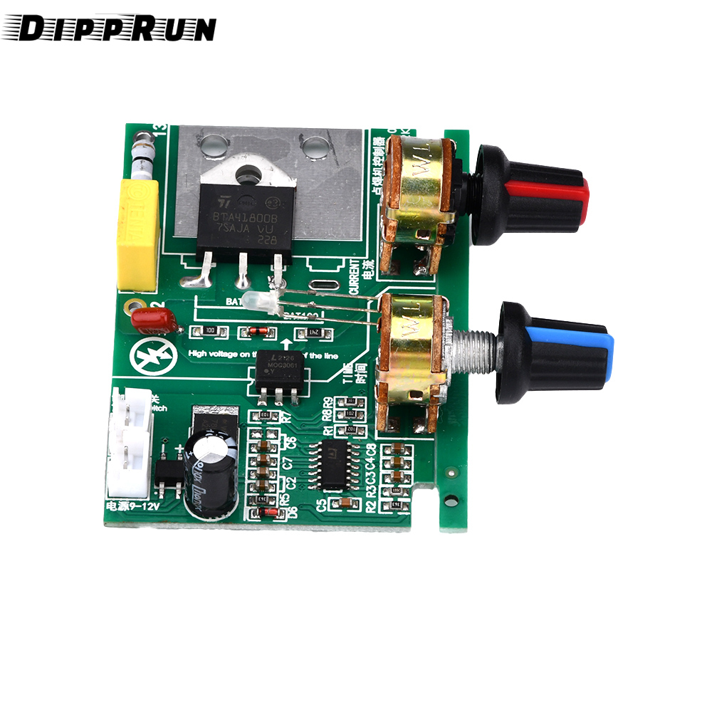 Dipprun Máy hàn điểm Bảng điều khiển tại chỗ Máy hàn pin lithium Bảng điều khiển bộ bảng mạch tự làm 18650/26650 Pin