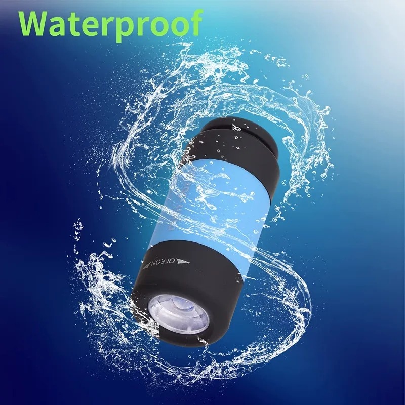 Đèn pin LED Mini USB di động có thể sạc lại túi không thấm nước đèn pin móc khóa cắm trại ngoài trời đèn khẩn cấp.