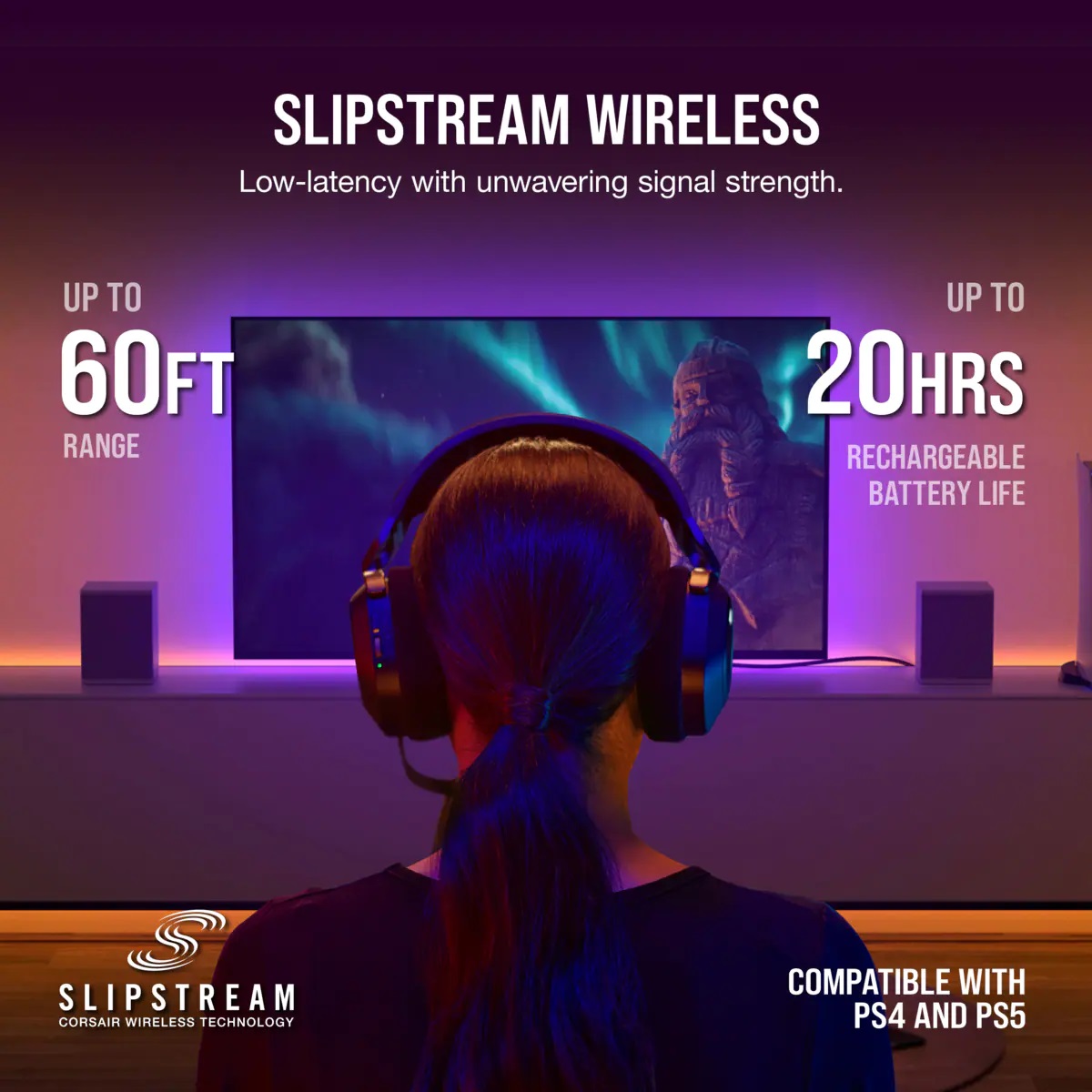 Corsair HS80 RGB Wireless Premium Gaming Headset With Spatial Audio (Black  / White) | Lazada Singapore