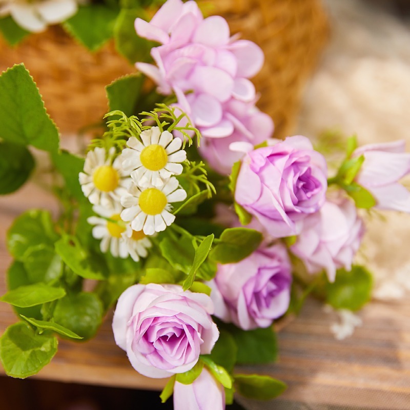 Rose Chamomile Combination Flower Soft Rose Artificial Flower