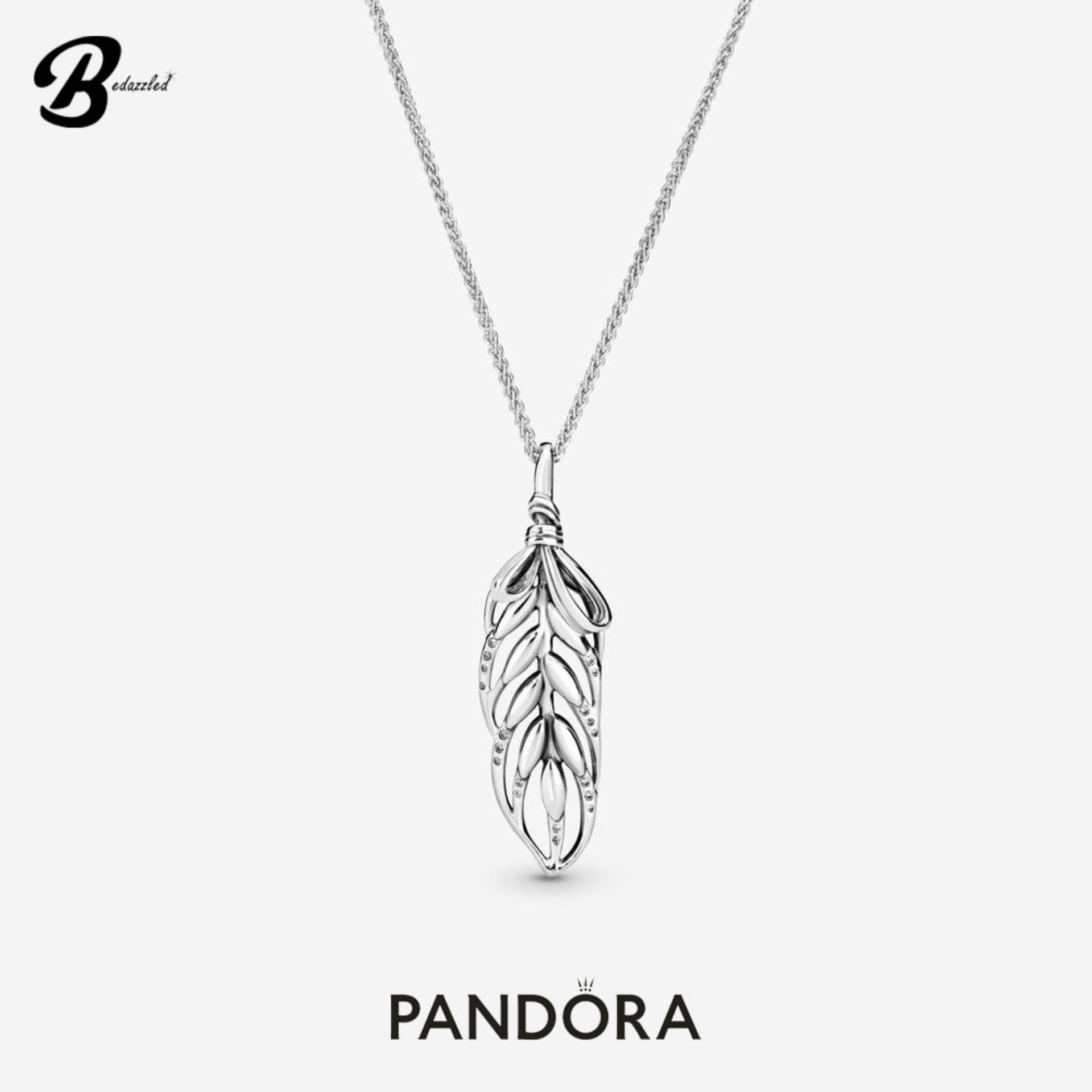 Pandora Wheat Pendant Necklace 397753CZ 