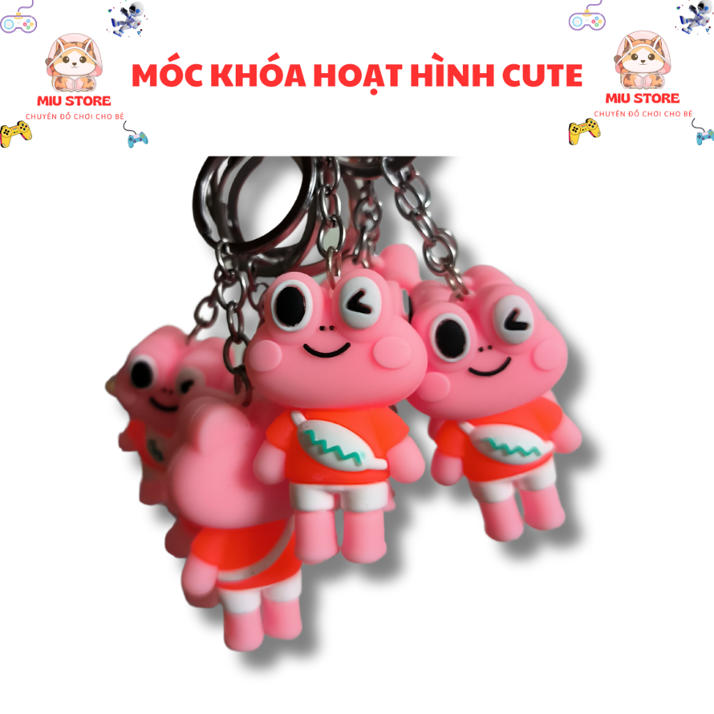 Móc Khóa Silicon Hoạt Hình Nhiều Mẫu