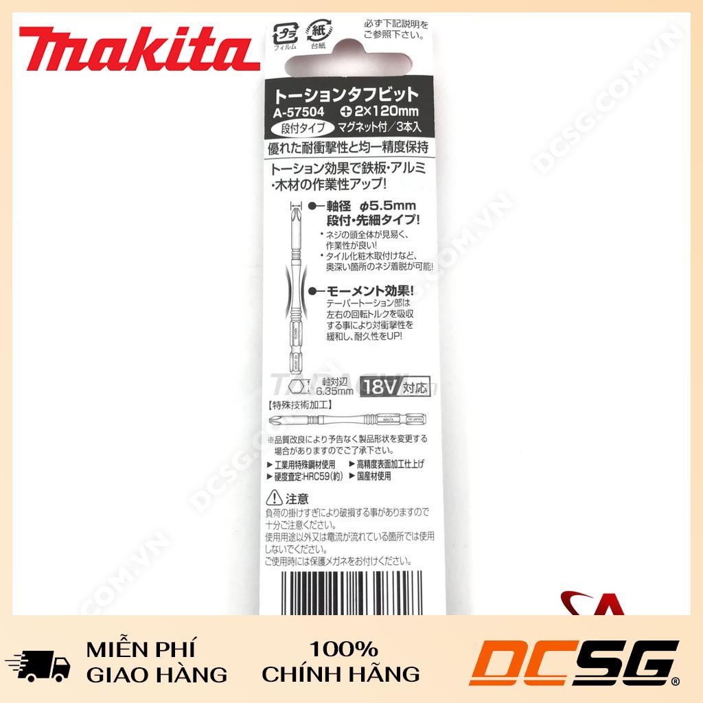 Mũi Vít Bale 1 Đầu Ph2X120mm Makita A-57504 (01 mũi)
