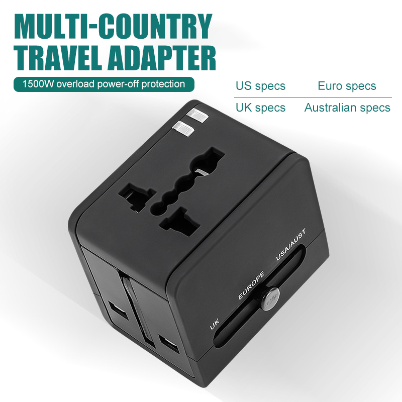 Global travel switch plug multi-function USB switch charger universal wireless switch socket