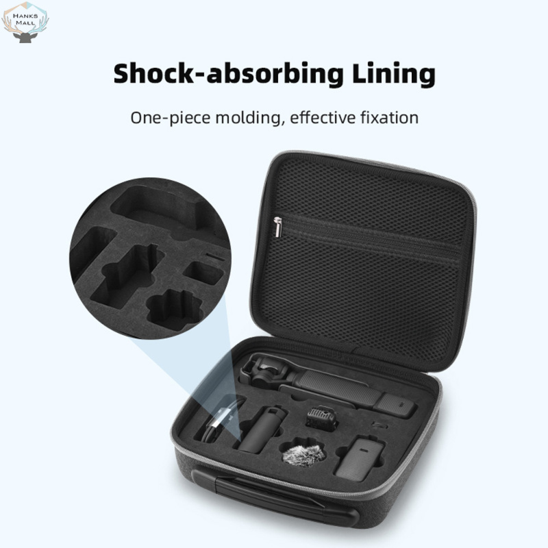 Storage Bag Double Zipper Design Camera Protective Case Customized Spaces Camera Accessories Organizer Compatible For DJI OSMO Pocket 3