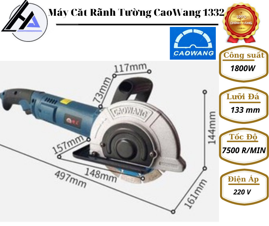 Caowang sil1332 1 blade Wall groove cutter-safe and fast electric water construction
