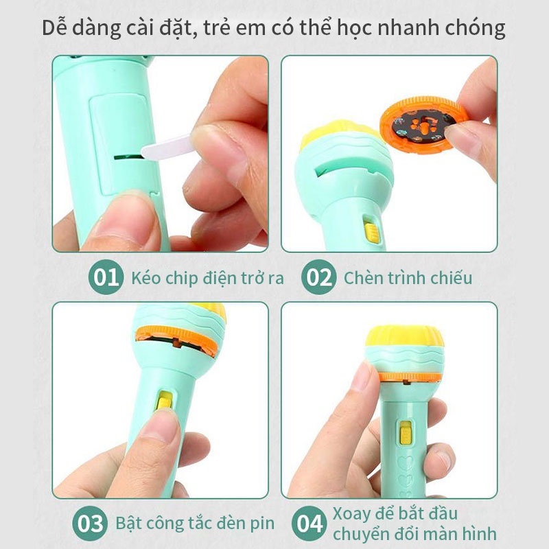 Đèn pin 48 hình chiếu rõ nét - Đồ chơi cho bé