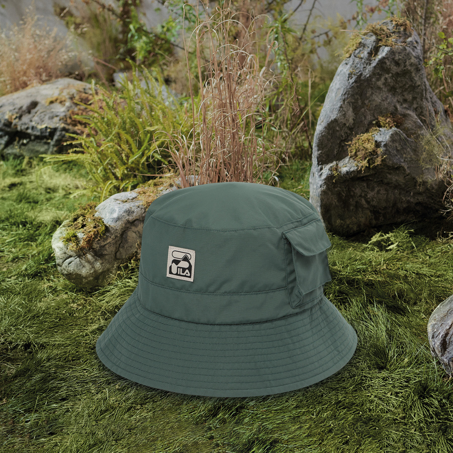FILA Unisex Explore Light Weight Bucket Hat FS3CPD6E40X-DKH