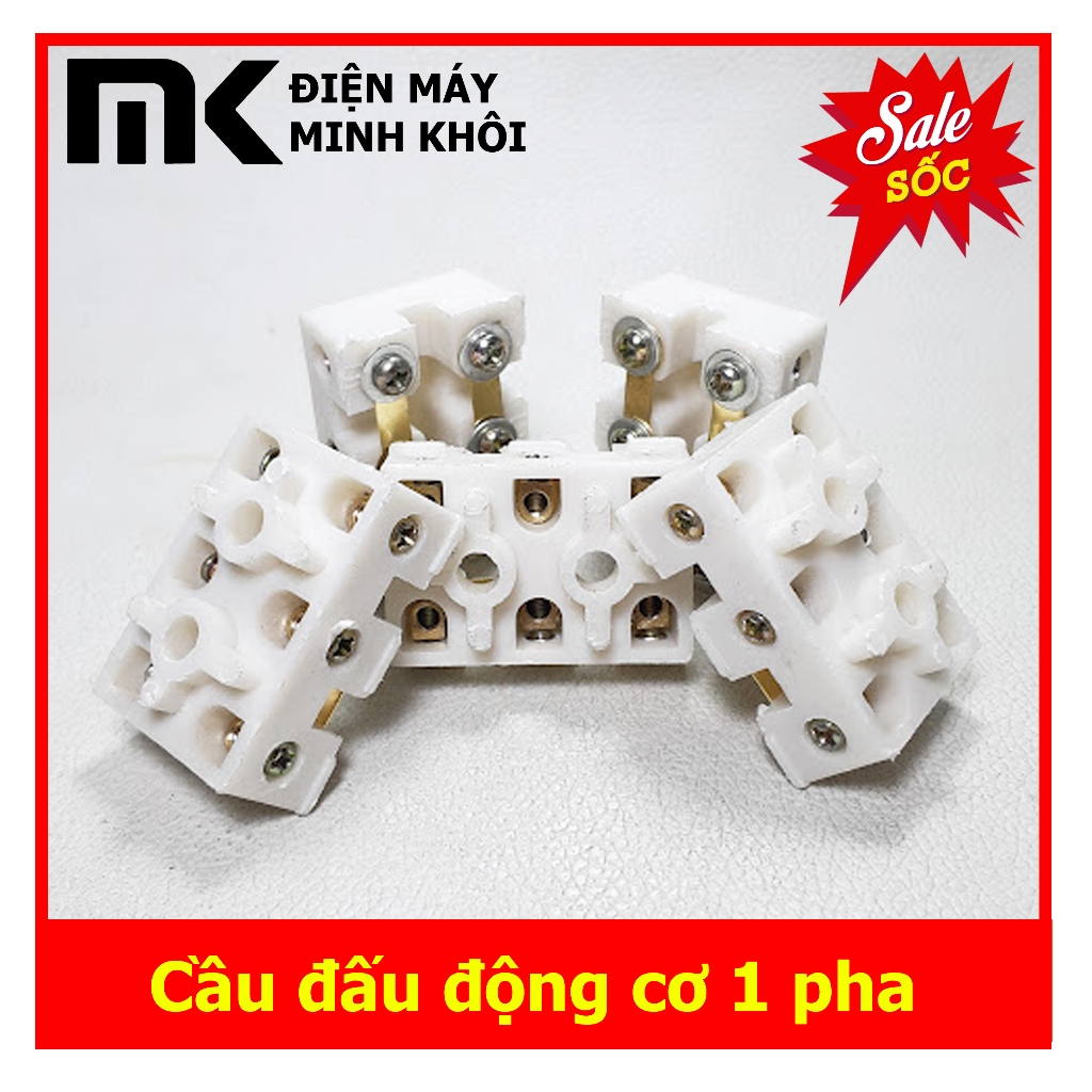 Cầu đấu động cơ điện, motor 1 pha