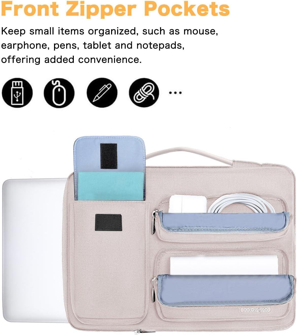 Shockproof Laptop Shoulder Bag For MacBook Air/Pro Retina 13 & 13.3 Inch - Flapover Messenger