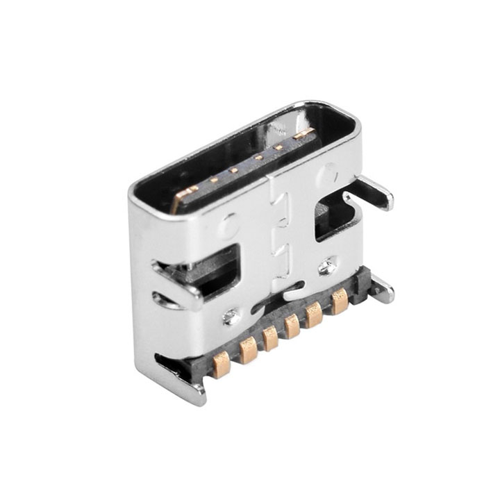 Chân Sạc Cổng USB 3.1 Type-C 6P SMD Hỗ Trợ Sạc Nhanh