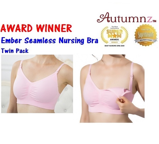 2pcs* Autumnz Ember Seamless Maternity / Nursing Bra *SUPERBRAND AWARD*-  Blush Pink