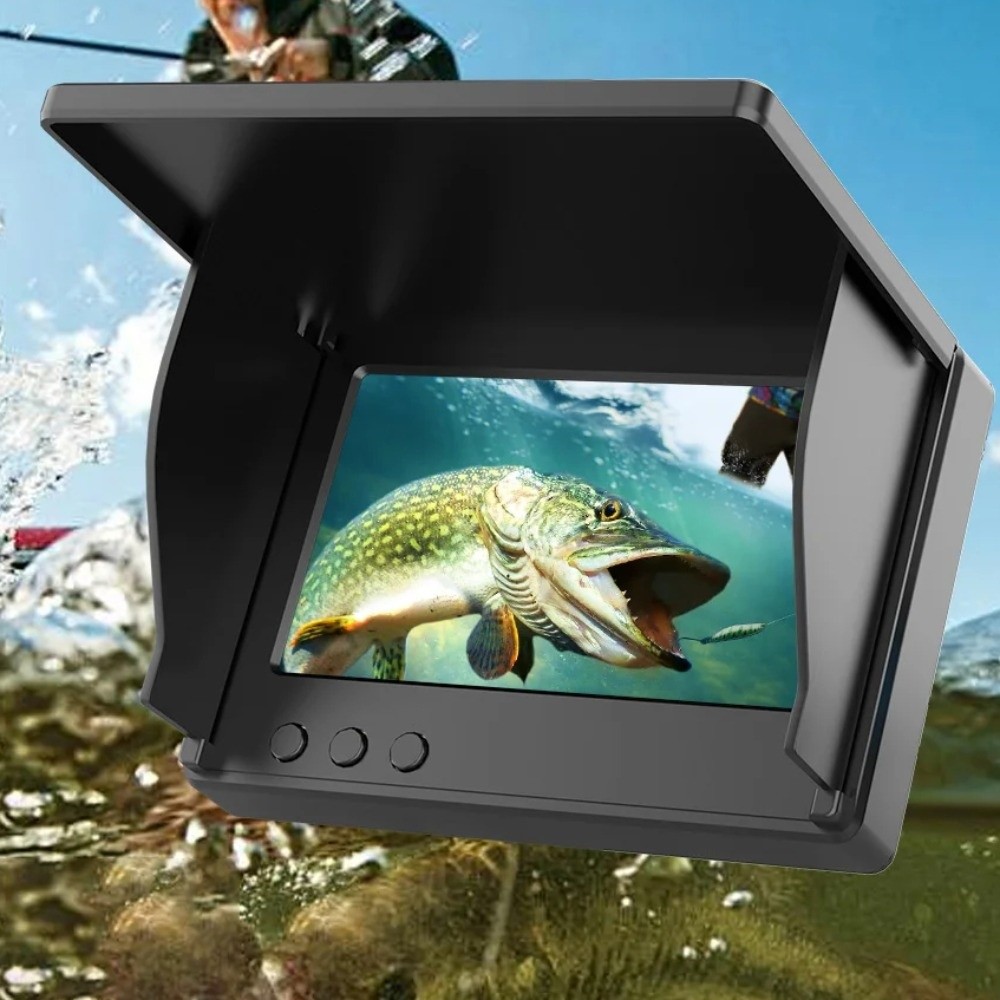 Adjustable Fish Screen Wide Vison 4.3 Inch Screen Underwater Fishing Monitor Sun Visor IPS ...