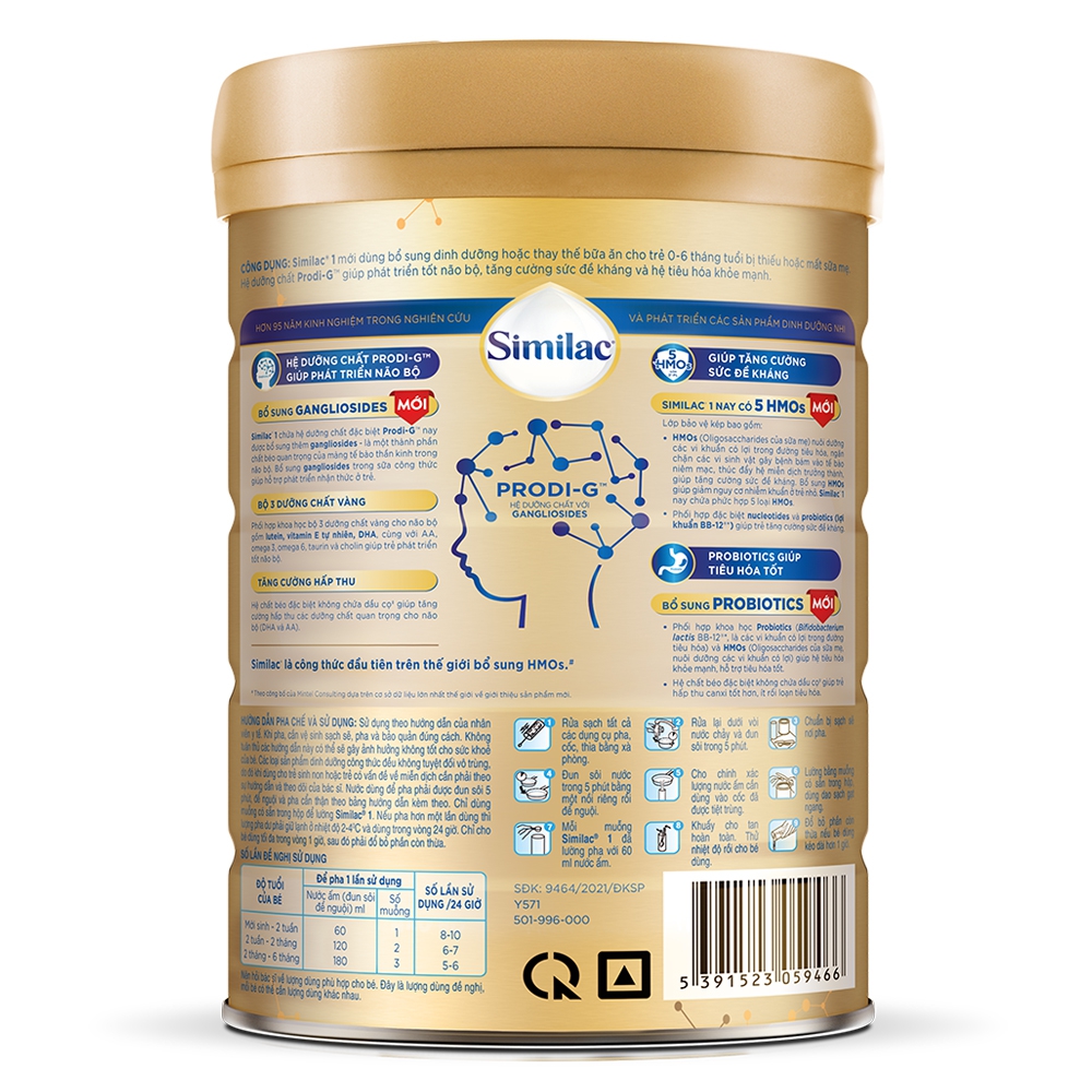 Sữa Similac 0+ 800g (0-1 tuổi)