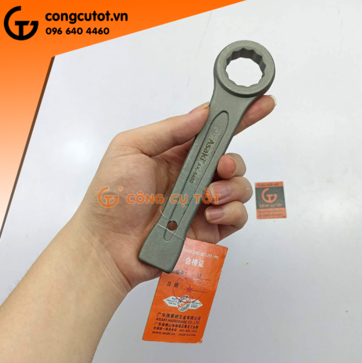 Cờ lê vòng đóng - miệng đóng ASAKI size tùy chọn