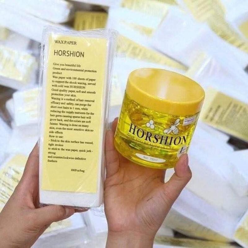 Sáp Lạnh & Giấy Wax Lông Horshion 750ml
