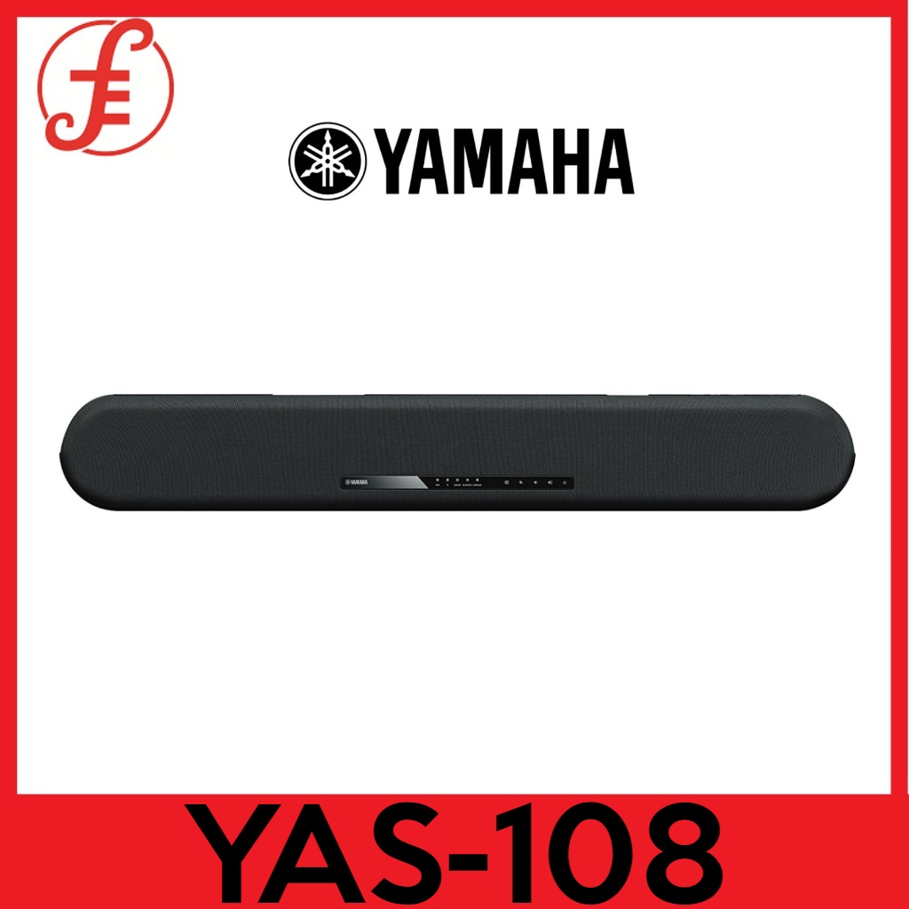 Yamaha Yas 108 Sound Bar With Built In Subwoofers 20w Power Bluetooth 5 0 Edr Dts Surround 108 Yas108 Lazada Singapore