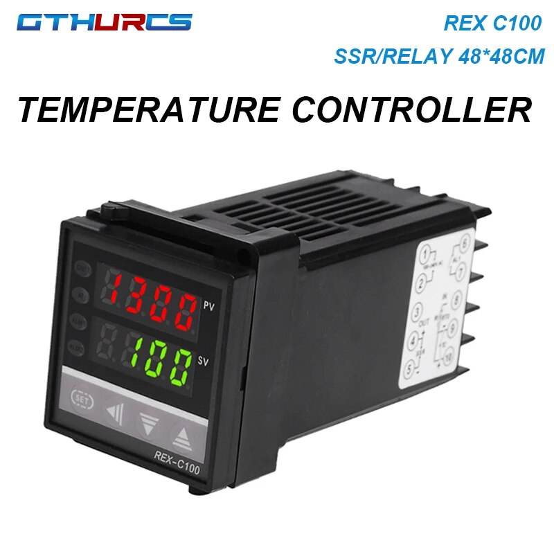 【Trending】 48*48mm Mutil-Input Economical Temperature Controller Input Relay Output Rex C100 With Ssr Output
