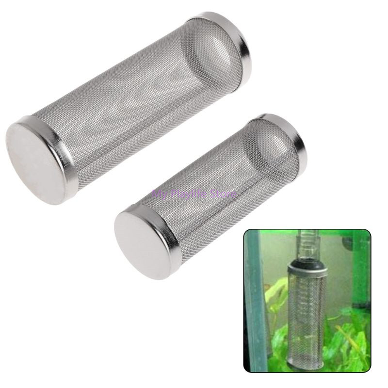 Inflowe Protector Stainless Steel Aquarium Filter Entry Net Shrimp Fish Inflow Protect ...