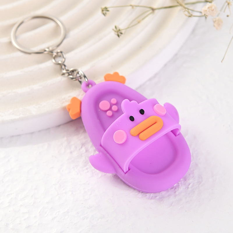 Móc khóa dép hình con vật cute