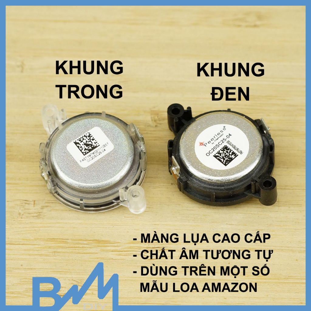 Loa treble lụa từ neo Peerless 1inch 20W cực hay