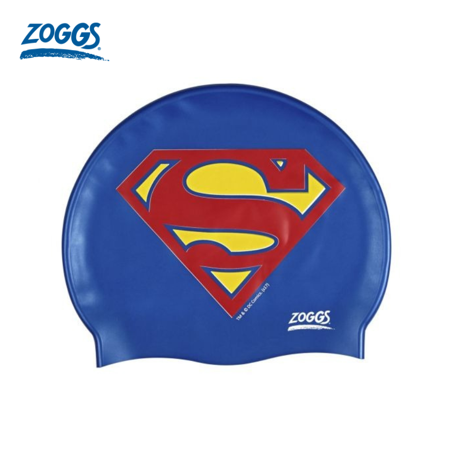 Zoggs nón mũ bơi bé trai superman silicone 382407 swim03