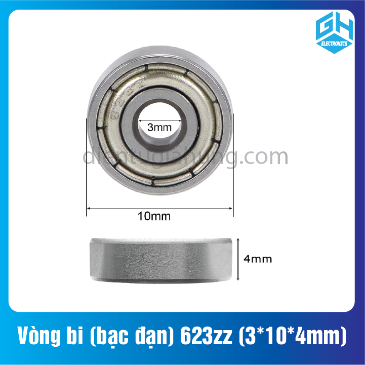 Combo 2 cái Vòng bi 623zz kích thước