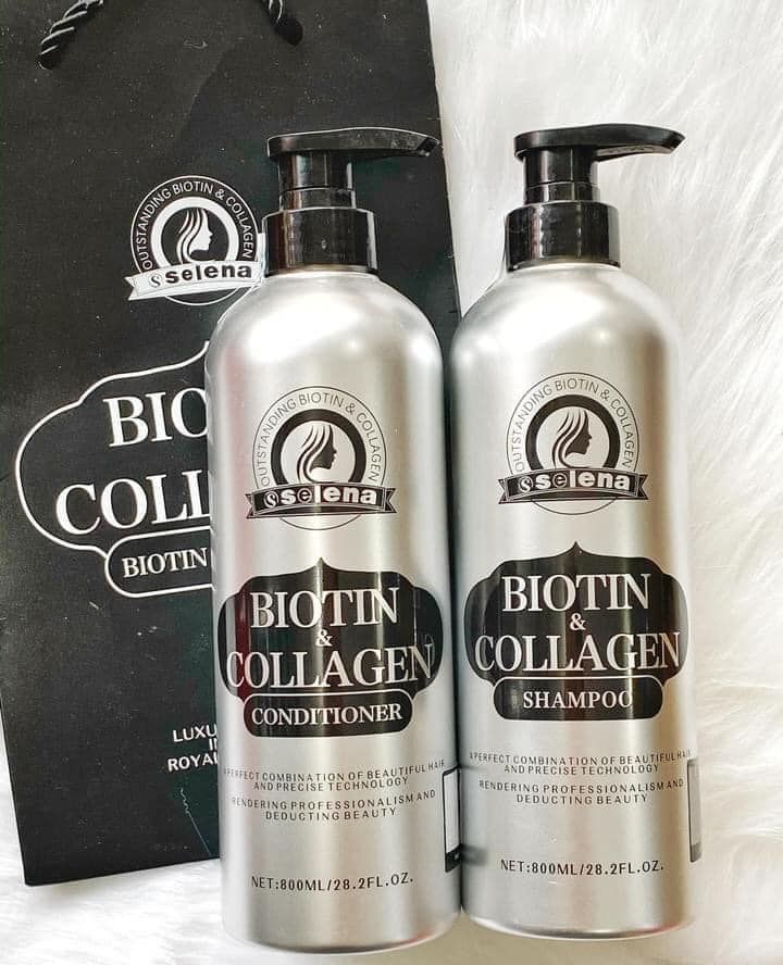 Cặp gội xả biotin selena phục hồi kích thích mọc tóc 800ml - chính hãng
