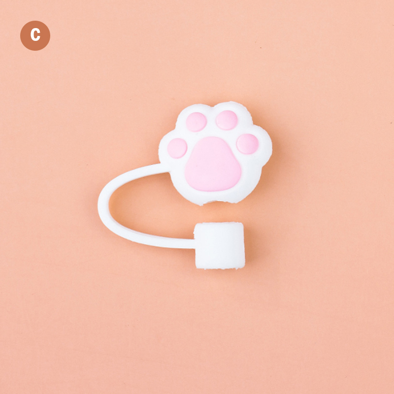 Straw Cover Silicone Reusable Drinking Dust Plug Airtight Cap Tips Accessories