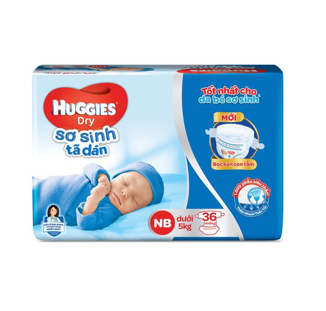 Tã Dán Huggies Size S 56+6 MIẾNG CHO BÉ TỪ 4-8KG