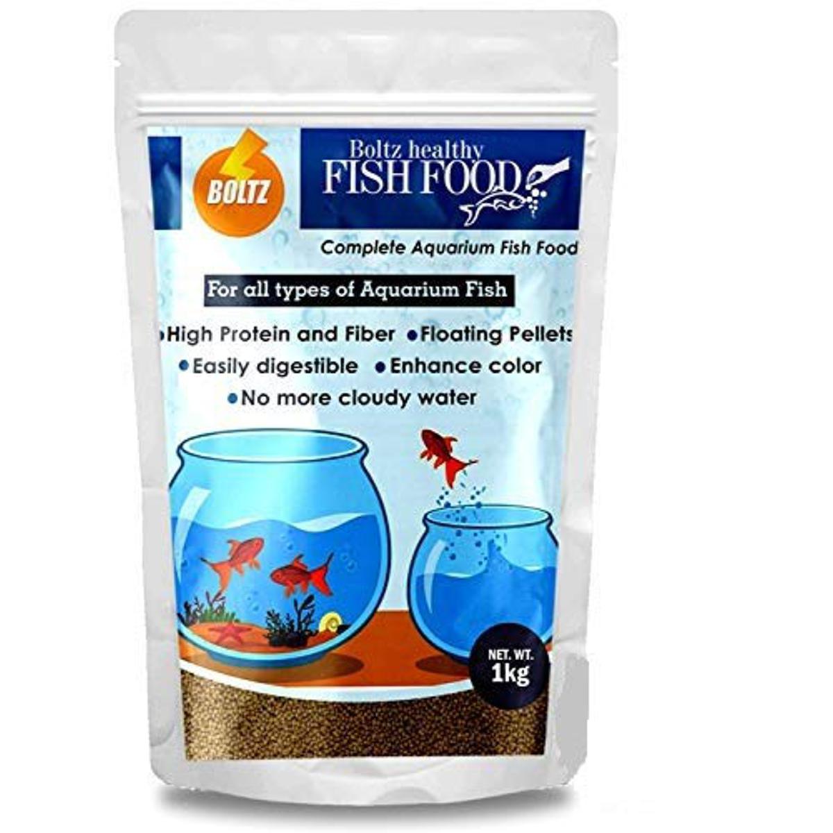 Boltz Granule Fish Food for Growth & Health of All Life Stages, Nutritionist Choice for Aquarium (1 KG)