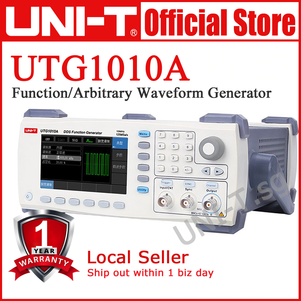 scene Collective mosquito UNI-T UTG1010A, 1ch 10MHz Function/Arbitrary Waveform Generator | Lazada  Singapore