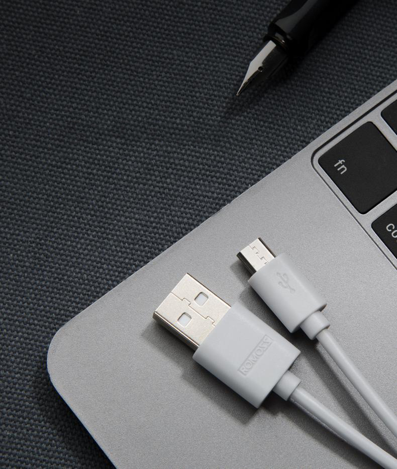 Cáp sạc nhanh Romoss, cáp sạc CB05 cổng sạc Micro USB dây dài 1m