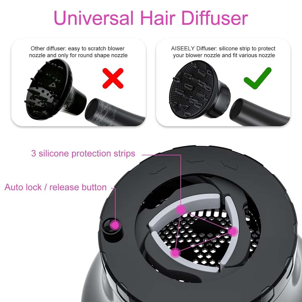 Professional Diffuser Hairdressing Blower Styling Curly Hair Dryer Diffuser Tool