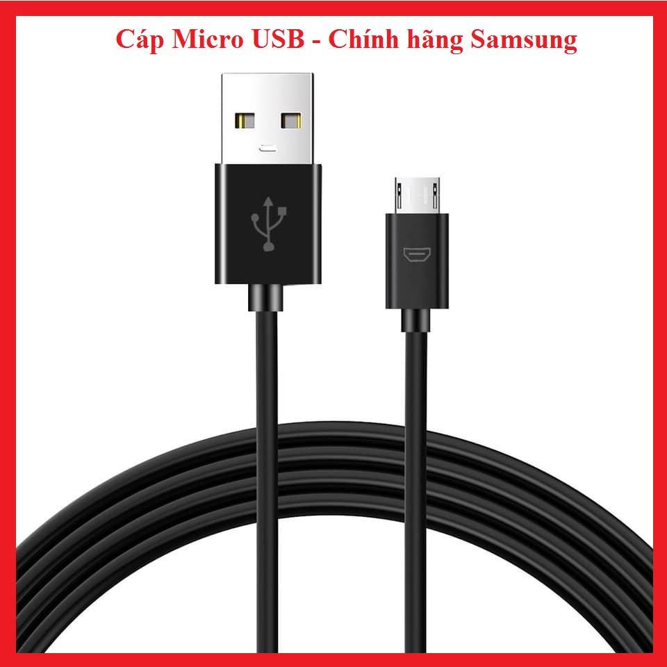 dây sạc micro USB - Hàng chính hãng Samsung BH 12 tháng