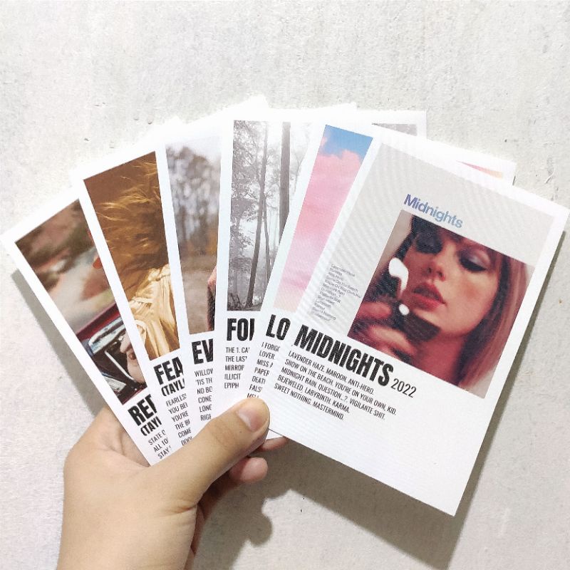 Taylor Swift Album Cover Waterproof Mini Posters 4×6 inches High Quality  Minimalist swiftie merch merchandise