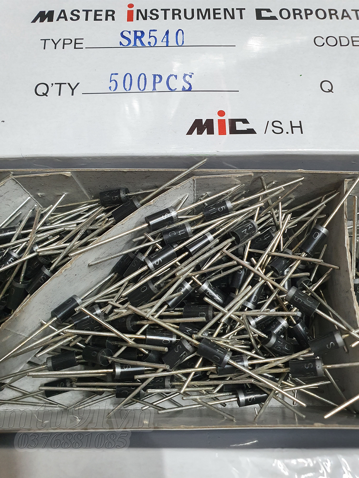 Điốt (diode) Schottky Các Loại: SR540 - SR560 - SR5100 - 1N5822