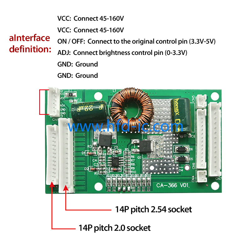 CA-366 universal 26" to 55" inch driver board constant current board led driver board