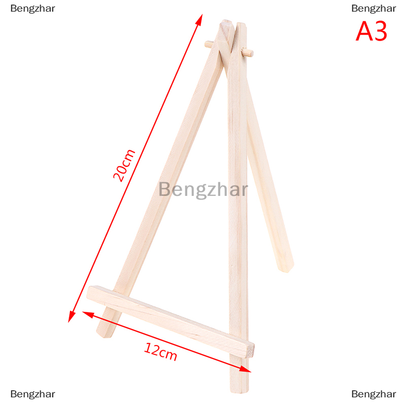 THM Giá đỡ ba chân bằng gỗ mini Giá trưng bày tranh giá đỡ thẻ vải bố