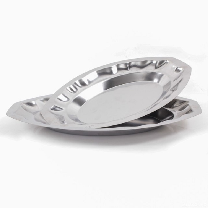 Dĩa hx inox cạn rộng 23cm & 40cm