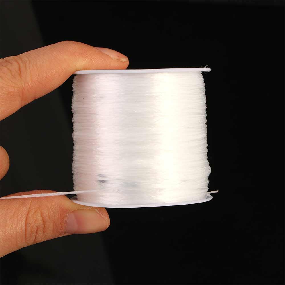 0.8mm 60m Bracelets Craft Elastic Strong Making Beading Thread Fibre ...