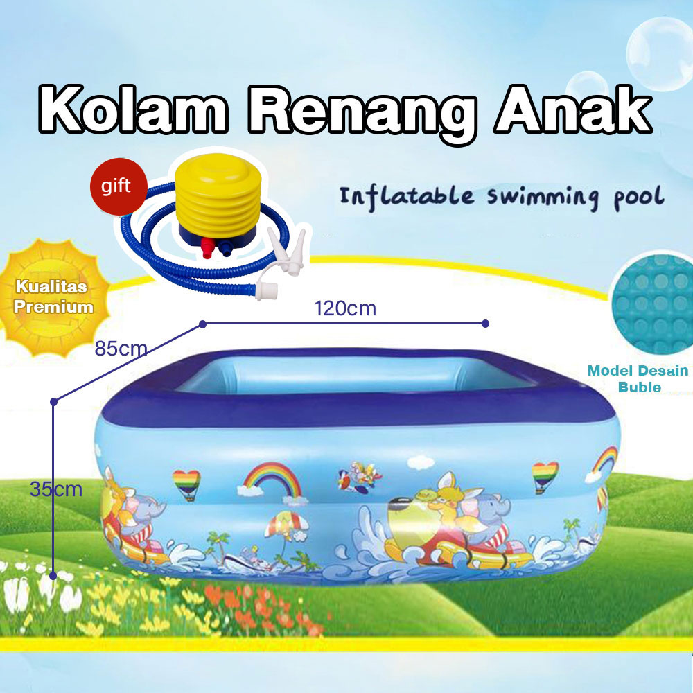 Kolam Renang Karet Anak Kolam renang anak 1.2 meter Keluarga Besar