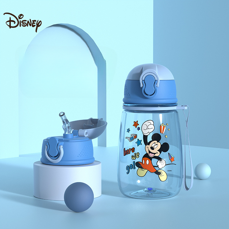 Disney Mickey Mouse Cartoon 500ML Kids Water Bottle Children Drinking