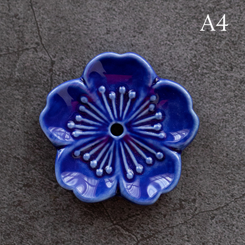 Cherry Blossoms Japanese Style Ceramic Incense Stick Home Bedroom Holder