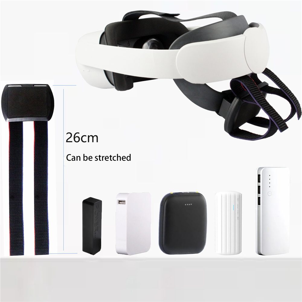 Điện thoại di động nguồn điện bên ngoài đai cố định cho Meta Quest 3 VR phụ kiện đai cố định điện Bộ kẹp kính VR phần