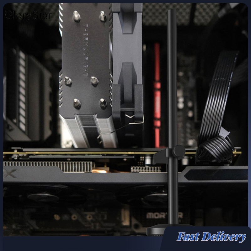 GloryStar VC-1 GPU Support Aluminum Graphics Card GPU Support Jack Adjustable Video Card Sag Holder Holster Bracket