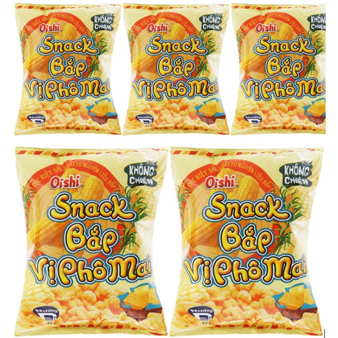 Combo 3 Gói Snack Oishi Bắp vị phô mai 12g