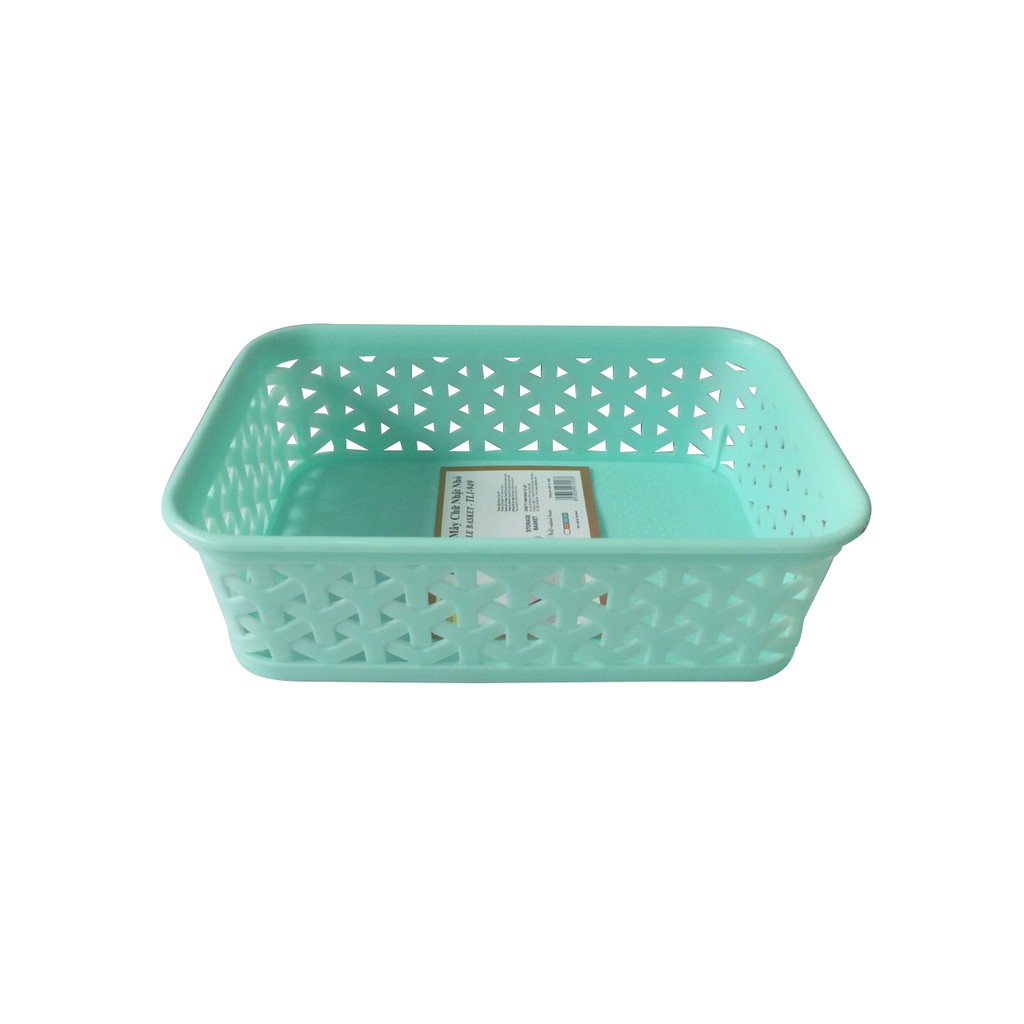 Rổ nhựa mây chữ nhật TỰ LẬP TL949 - (Giao Màu Ngẫu Nhiên)