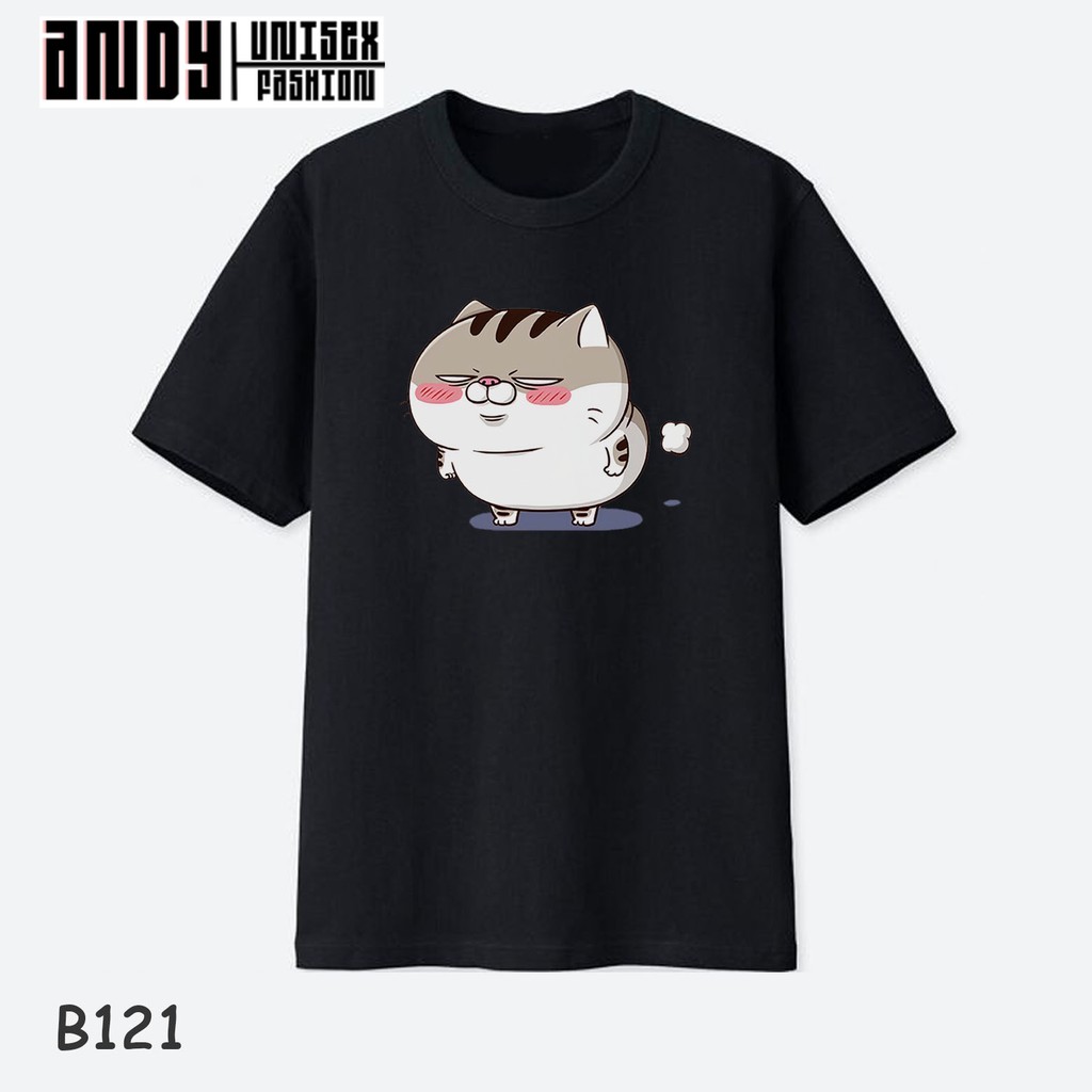 Áo thun basic cotton tee | áo thun mèo ami bụng bự