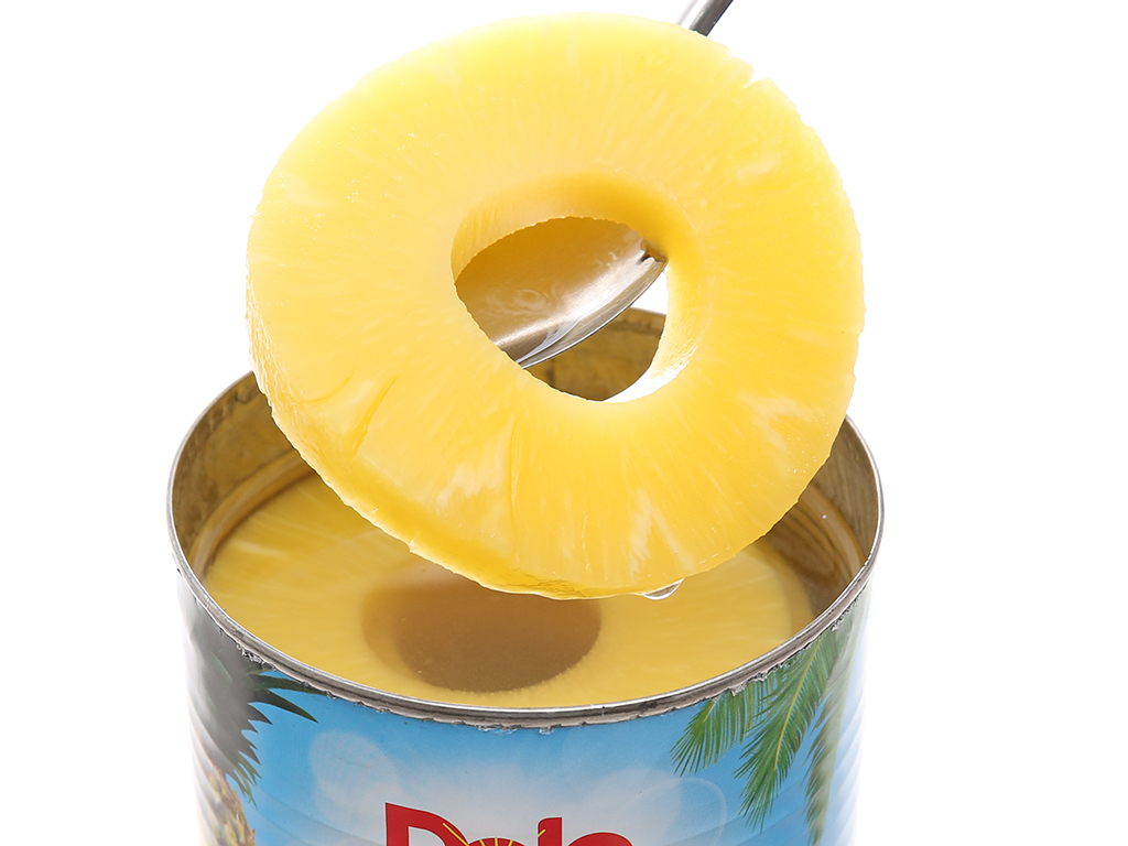 [Hộp 822g – NGUYÊN LÁT] DỨA TƯƠI NGÂM SI RÔ [Philippines] DOLE Pineapple Slices in Ex Light Syrup (halal)